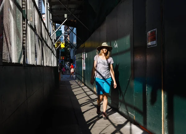 Straßenszene in Manhattan — Stockfoto