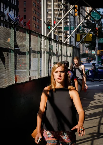 Straßenszene in Manhattan — Stockfoto