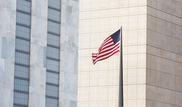 Amerykańska flaga w Nowym Jorku — Zdjęcie stockowe