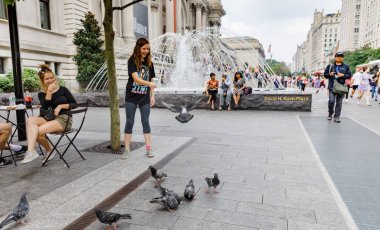  Manhattan sokak sahnesi