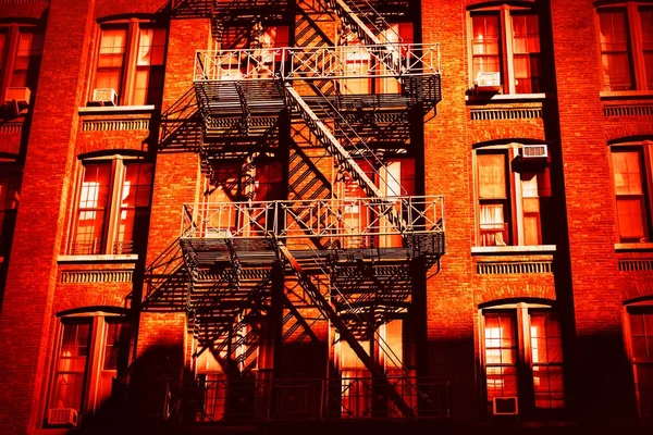 Escape fire ladders  in Dumbo, Brooklyn