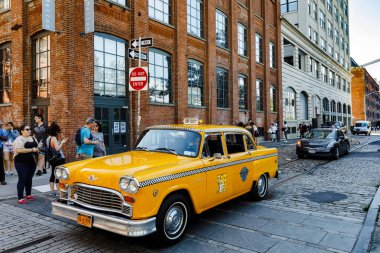 Brooklyn'de denetleyicisi maraton taksi araba