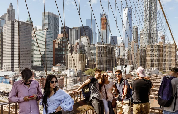 Puente de Brooklyn en la ciudad de Nueva York —  Fotos de Stock