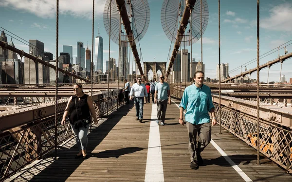 Most Brooklyński w Nowym Jorku — Zdjęcie stockowe
