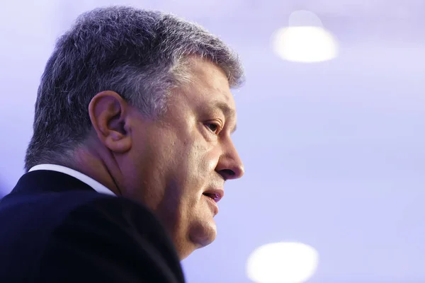 Presidente de Ucrania Petro Poroshenko en Davos — Foto de Stock