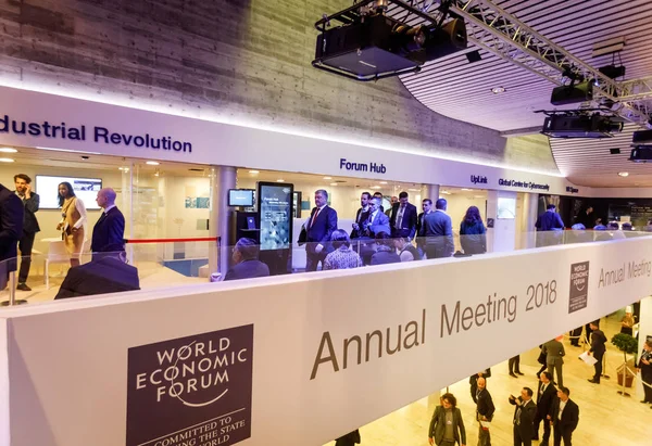 World Economic Forum Annual Meeting in Davos — Stock Photo, Image