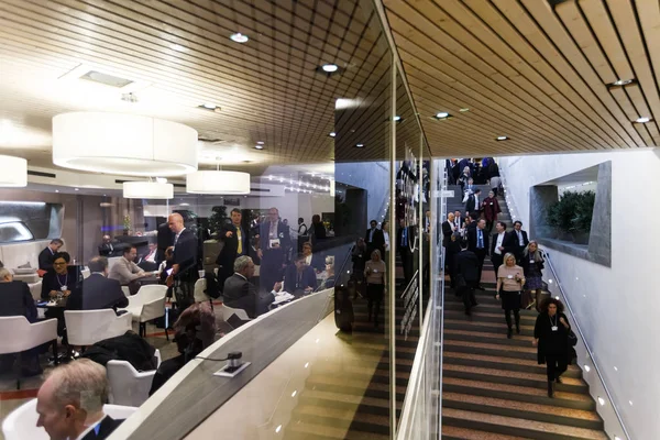 Reunião anual do Fórum Económico Mundial em Davos — Fotografia de Stock