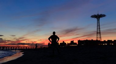 new York'un Coney Island beach