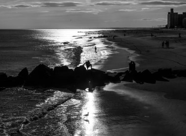new York'un Coney Island beach