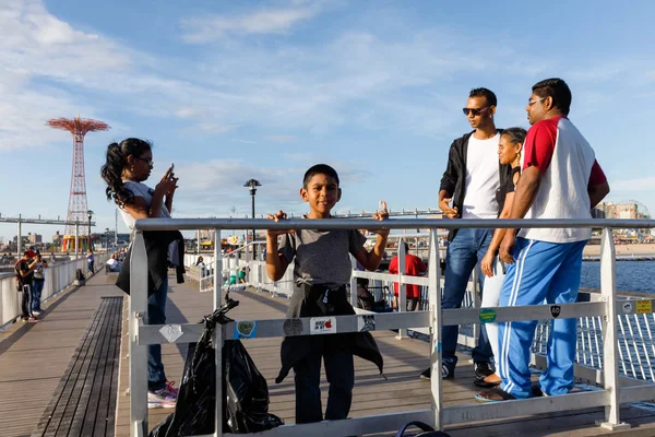 Playa de Coney Island en Nueva York —  Fotos de Stock