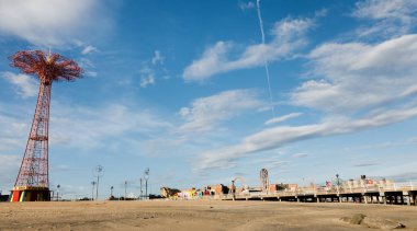 new York'un Coney Island beach