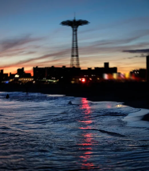 New York'un Coney Island beach — Stok fotoğraf