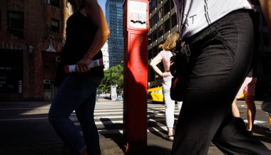 Manhattan sokak sahnesi