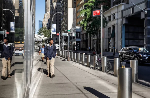 Straßenszene in Manhattan — Stockfoto