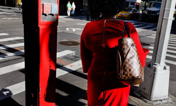 Straßenszene in Manhattan — Stockfoto