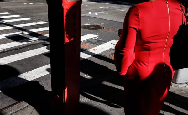 Straßenszene in Manhattan — Stockfoto