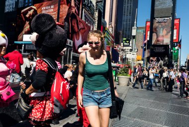 Manhattan sokak sahnesi