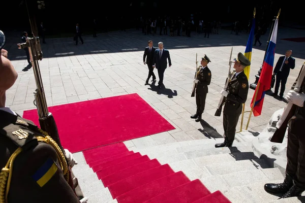 Kyiv Ucrania Mayo 2018 Presidente República Eslovenia Borut Pahor Durante —  Fotos de Stock