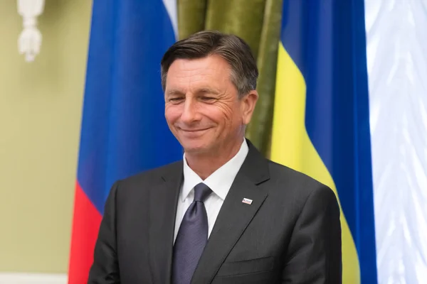 Kyiv Ukraine May 2018 President Republic Slovenia Borut Pahor Meeting — Stock Photo, Image