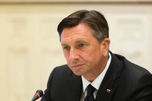 Kyiv Ucrania Mayo 2018 Presidente República Eslovenia Borut Pahor Durante — Foto de Stock