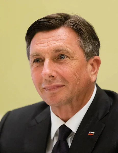 Kyiv Ukraine May 2018 President Republic Slovenia Borut Pahor Meeting — Stock Photo, Image