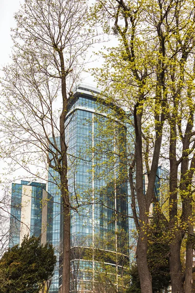 Hilton Kyiv glass building — 스톡 사진