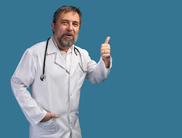 Doctor in a white coat — Stock Photo, Image