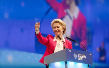 Zagreb 'deki Epp Kongresi sırasında Ursula von der Leyen