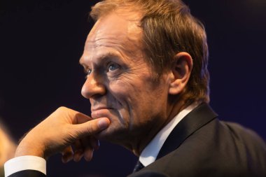 Donald Tusk during EPP Congress in Zagreb clipart