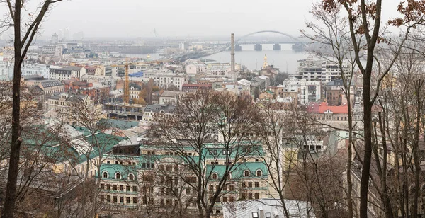 Cityscape of Podol District in Kyiv — стокове фото