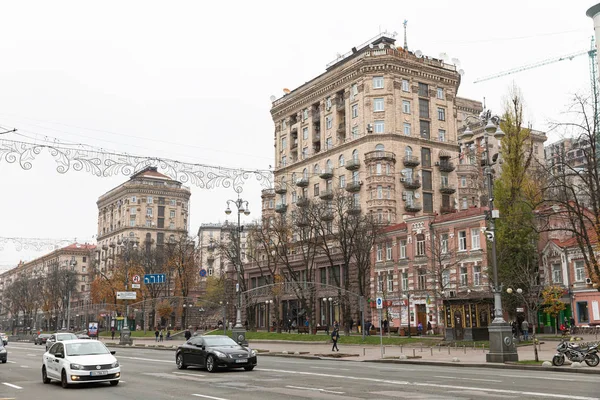 Pouliční scéna v Kyjevě — Stock fotografie