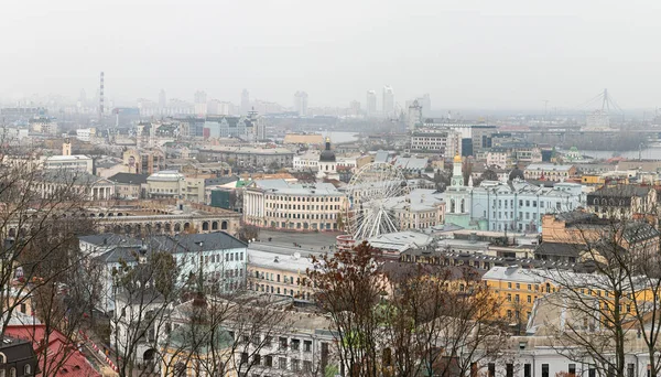 Cityscape of Podol District in Kyiv — стокове фото