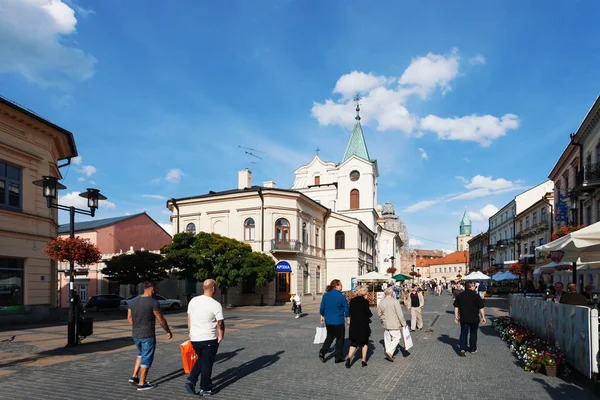 Strade e architettura della città vecchia di Lublino — Foto Stock