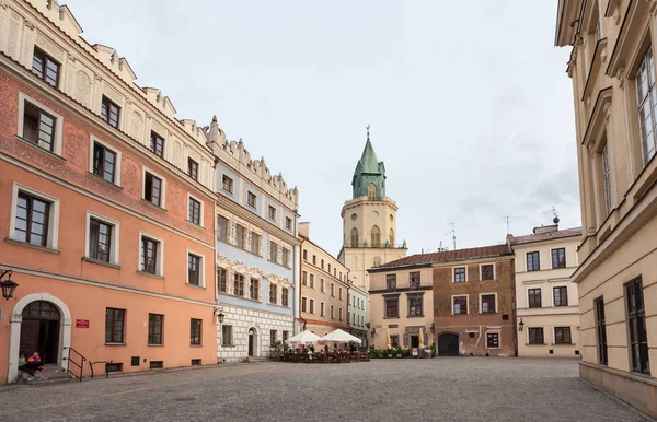 Streets and architecture of the old city of Lublin — Stock Photo, Image