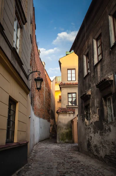 Улицы и архитектура старого города Люблина — стоковое фото