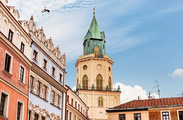 Ulice a architektura starého města Lublin — Stock fotografie