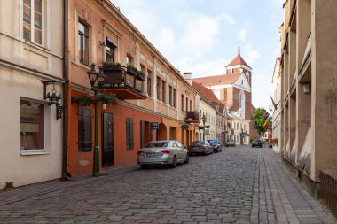 Kaunas eski şehir sokaklarında