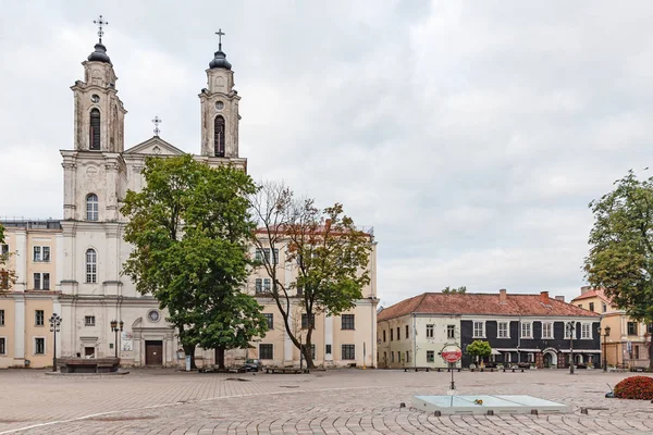 Gatorna i Kaunas gamla stadsdel — Stockfoto