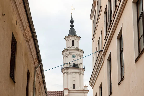 Gatorna i Kaunas gamla stadsdel — Stockfoto