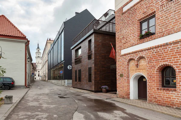 Calles del casco antiguo de Kaunas — Foto de Stock