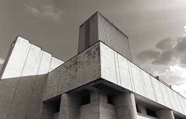 Kyiv, Ukrayna - 29 Sep 2019: Ukrayna Vernadsky Ulusal Kütüphanesi. Vernadsky Ulusal Ukrayna Kütüphanesi ana akademik kütüphane ve ana bilimsel bilgi merkezidir.