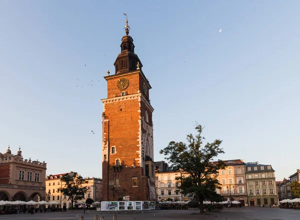 Cracovia Polonia Jul 2013 Hermosa Arquitectura Antigua Cracovia Plaza Ciudad —  Fotos de Stock