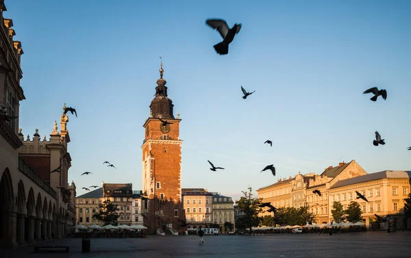 Krakau Polen Jul 2013 Schöne Architektur Des Alten Krakau Stadtplatz — Stockfoto