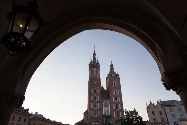 Krakau Polen Jul 2013 Schöne Architektur Des Alten Krakau Stadtplatz — Stockfoto