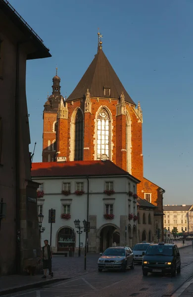 Cracovie Pologne Jul 2013 Belle Architecture Vieux Cracovie Rues Vieille — Photo