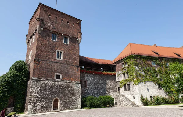 Cracovie Pologne Jul 2013 Belle Architecture Vieux Cracovie Château Historique — Photo