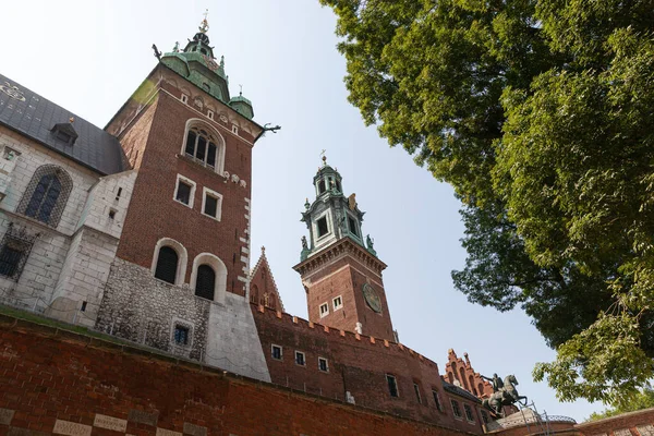 Cracovie Pologne Jul 2013 Belle Architecture Vieux Cracovie Château Historique — Photo