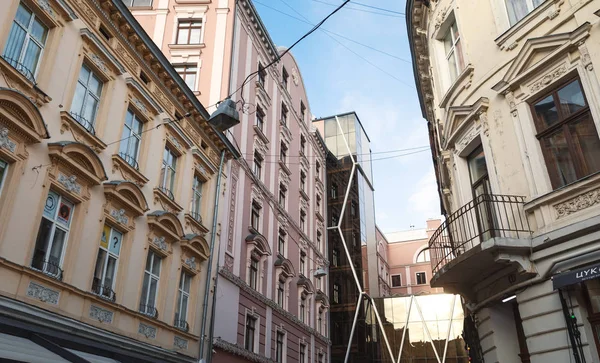 Lviv Ucrania Mar 2019 Escena Callejera Lviv Calles Arquitectura Antigua — Foto de Stock