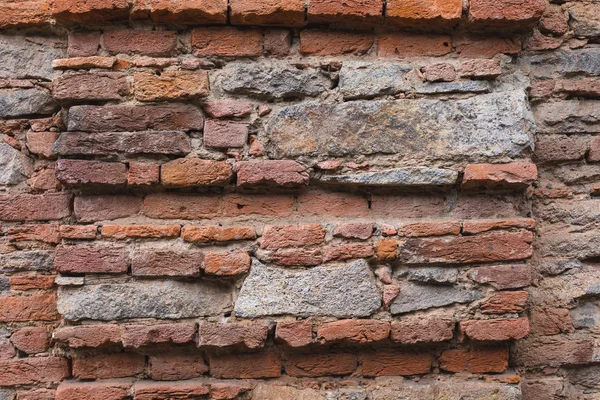 Старая Стена Брика Крупным Планом — стоковое фото
