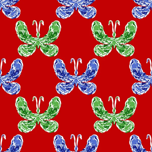 Abstract Abstract Butterfly Seamless Pattern Can Used Fabric Wallpaper Wrapper — Stock Photo, Image